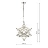 Laura Ashley Laura Ashley - Large Star Pendant Silver Glass