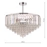 Laura Ashley Laura Ashley - Vienna 5lt Semi Flush Crystal Polished Chrome