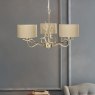 Laura Ashley Laura Ashley - Mulroy 3 Light Antler Chandelier Champagne With Shades