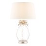 Laura Ashley Laura Ashley - Pineapple Table Lamp Clear Cut Glass Polished Chrome With Shade
