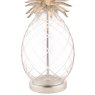 Laura Ashley Laura Ashley - Pineapple Table Lamp Clear Cut Glass Polished Chrome With Shade