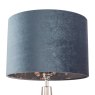 Laura Ashley Laura Ashley - Portia Drum Shade Blue Velvet (12inch)