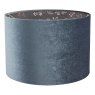 Laura Ashley Laura Ashley - Portia Drum Shade Blue Velvet (12inch)