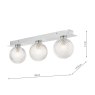 Laura Ashley Laura Ashley Prague - 3 Light Bathroom Wall Light Polished Chrome Glass IP44