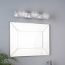 Laura Ashley Laura Ashley Prague - 3 Light Bathroom Wall Light Polished Chrome Glass IP44