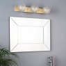 Laura Ashley Laura Ashley - Prague 3 Light Bathroom Wall Light Satin Brass Glass IP44