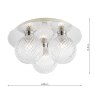 Laura Ashley Laura Ashley - Prague 3 Light Flush Bathroom Light IP44