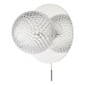 Laura Ashley Laura Ashley - Prague Bathroom Wall Light Glass Polished Chrome IP44