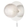 Laura Ashley Laura Ashley - Prague Bathroom Wall Light Glass Polished Chrome IP44