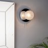 Laura Ashley Laura Ashley - Prague Bathroom Wall Light Glass Polished Chrome IP44