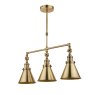 Laura Ashley Laura Ashley - Rufus 3 Light Bar Pendant Antique Brass