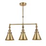 Laura Ashley Laura Ashley - Rufus 3 Light Bar Pendant Antique Brass