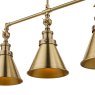 Laura Ashley Laura Ashley - Rufus 3 Light Bar Pendant Antique Brass