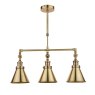 Laura Ashley Laura Ashley - Rufus 3 Light Bar Pendant Antique Brass
