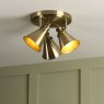 Laura Ashley Laura Ashley - Rufus 3 Light Plate Spotlight Antique Brass