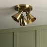 Laura Ashley Laura Ashley - Rufus 3 Light Plate Spotlight Antique Brass