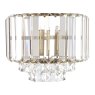 Laura Ashley Laura Ashley - Vienna Wall Light Antique Brass Crystal