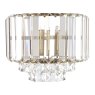 Laura Ashley Laura Ashley - Vienna Wall Light Antique Brass Crystal