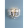 Laura Ashley Laura Ashley - Vienna Wall Light Antique Brass Crystal