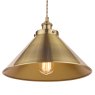 Laura Ashley Lighting Laura Ashley - Rufus Pendant Antique Brass