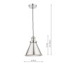 Laura Ashley Laura Ashley - Rufus Pendant Polished Chrome