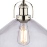 Laura Ashley Laura Ashley - Rye Pendant Polished Nickel Smoked Glass