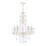 Laura Ashley Laura Ashley - Shamley 5 Light Chandelier (Matt White Glass)