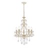 Laura Ashley Laura Ashley - Shamley 5 Light Chandelier (Matt White Glass)