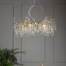 Laura Ashley Laura Ashley - Willow 5lt Pendant Satin Champagne Crystal