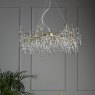 Laura Ashley Laura Ashley - Willow 5lt Pendant Satin Champagne Crystal