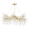 Laura Ashley Laura Ashley - Willow 5lt Pendant Satin Champagne Crystal