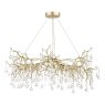 Laura Ashley Laura Ashley - Willow 5lt Pendant Satin Champagne Crystal