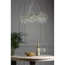 Laura Ashley Laura Ashley - Willow 5lt Pendant Satin Champagne Crystal