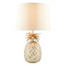 Laura Ashley Laura Ashley - Small Pineapple Table Lamp Champagne Cut Glass With Shade