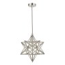 Laura Ashley Laura Ashley - Small Star Pendant Polished Silver Glass