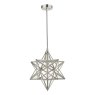 Laura Ashley Laura Ashley - Small Star Pendant Polished Silver Glass