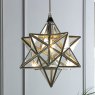 Laura Ashley Laura Ashley - Small Star Pendant Polished Silver Glass