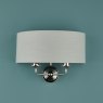 Laura Ashley Laura Ashley - Sorrento 2 Light Wall Light With Silver Shade
