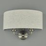 Laura Ashley Laura Ashley - Sorrento 2 Light Wall Light With Natural Shade