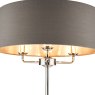 Laura Ashley Laura Ashley - Sorrento 3 Light Floor Lamp With Charcoal Shade
