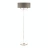 Laura Ashley Laura Ashley - Sorrento 3 Light Floor Lamp With Charcoal Shade