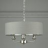 Laura Ashley Laura Ashley - Sorrento 3 Light Pendant With Charcoal Shade