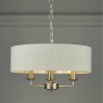 Laura Ashley Laura Ashley - Sorrento 3 Light Pendant With Natural Shade