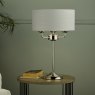 Laura Ashley Laura Ashley - Sorrento 3 Light Table Lamp Antique Brass With Ivory Shade