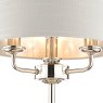 Laura Ashley Laura Ashley - Sorrento 3 Light Table Lamp With Silver Shade