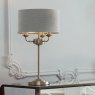 Laura Ashley Laura Ashley - Sorrento 3 Light Table Lamp With Silver Shade