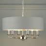 Laura Ashley Laura Ashley - Sorrento 6 Light Pendant With Charcoal Shade