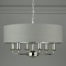 Laura Ashley Laura Ashley - Sorrento 6 Light Pendant With Charcoal Shade