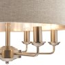 Laura Ashley Laura Ashley - Sorrento 6 Light Chandelier With Natural Shade