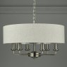 Laura Ashley Laura Ashley - Sorrento 6 Light Chandelier With Natural Shade